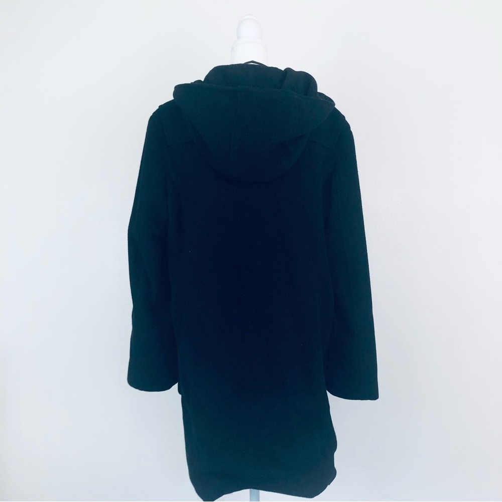 Phistic Long Black Wool & Cashmere Coat - Picture 4 of 8